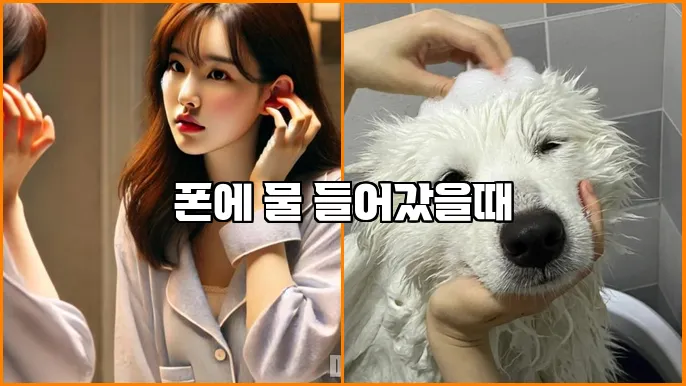 폰에 물 들어갔을때