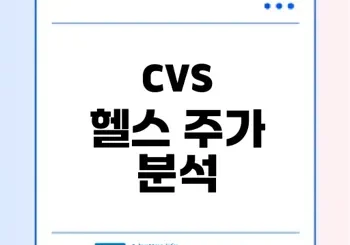 cvs 헬스 주가 변동 분석과 투자 전망은