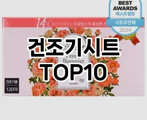 [추천소개]건조기시트 추천 순위  TOP10 구매가이드 2025년 4월 2주차