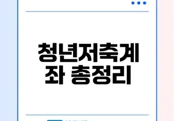 청년내일저축계좌 신청 방법과 조건은?