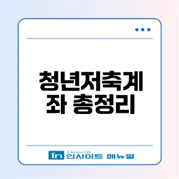 청년내일저축계좌 신청 방법과 조건은?