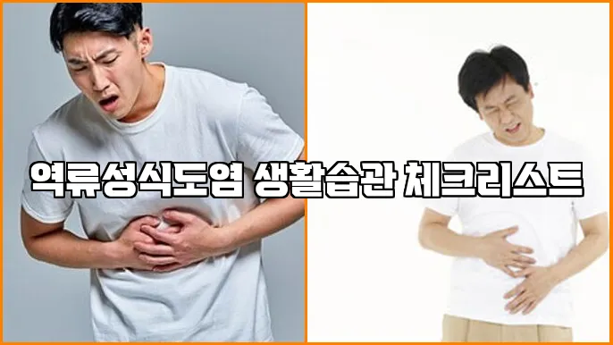 역류성식도염 생활습관 체크리스트
