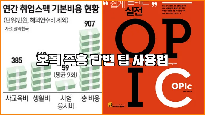 오픽 즉흥 답변 팁 사용법