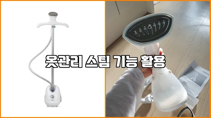옷관리 스팀 기능 활용