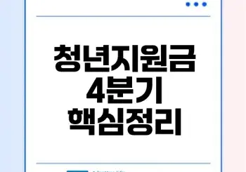 2025 경기도 청년지원금 4분기 신청 모든 것