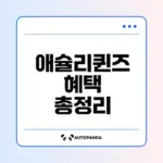 애슐리퀸즈 할인 혜택 2025년 총정리