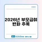 부모급여 2026년 인상 금액 및 소급 적용 여부 정리