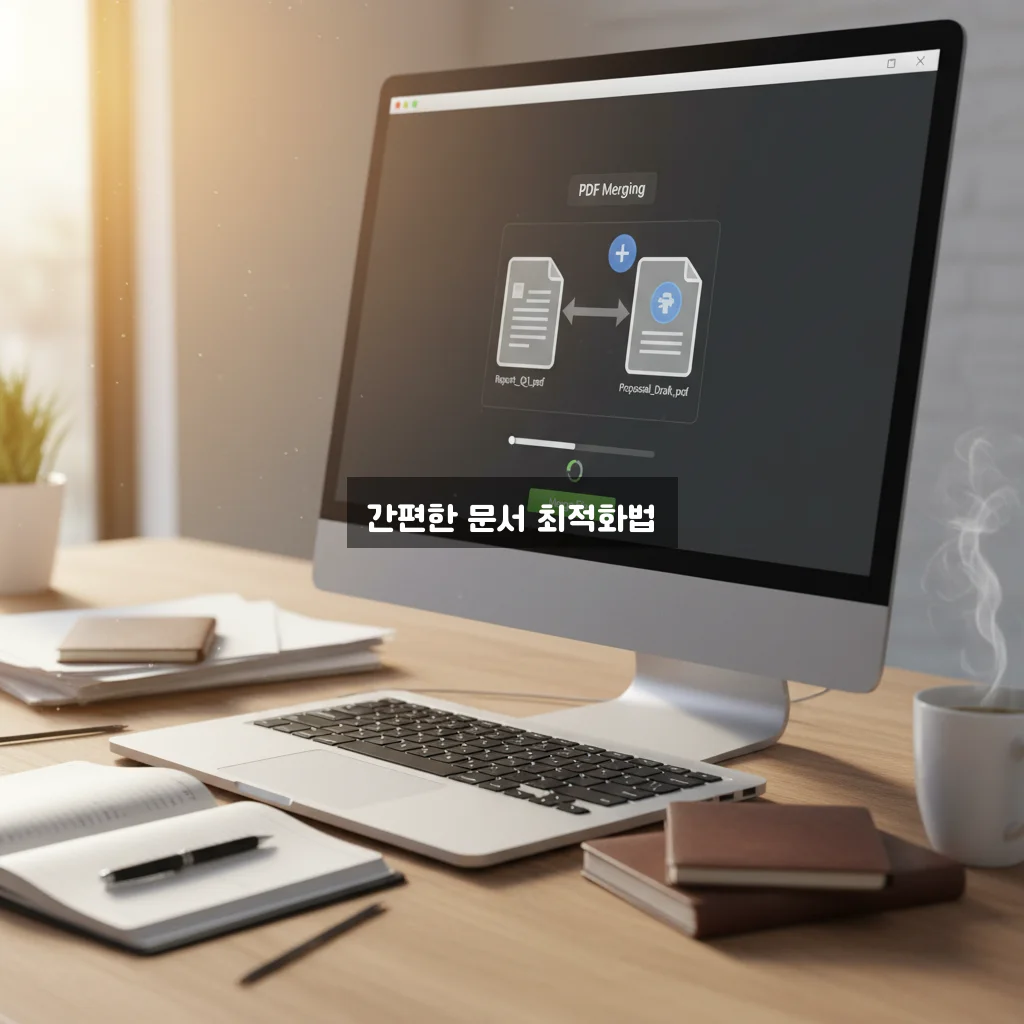 PDF 파일 합치기 및 용량 줄이기 사이트 (무료) 관련 이미지 1