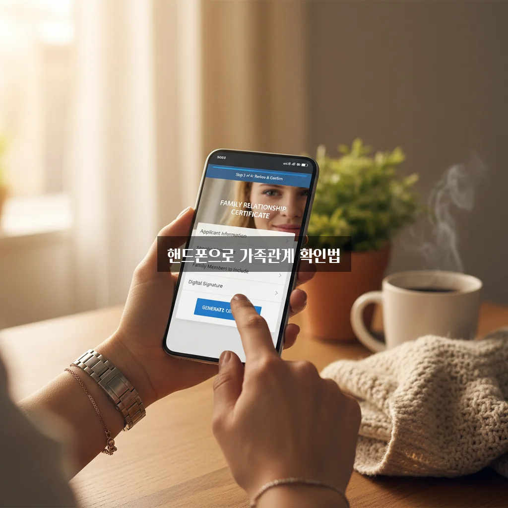 가족관계증명서 핸드폰 발급 및 형제자매 출력 방법 관련 이미지 3