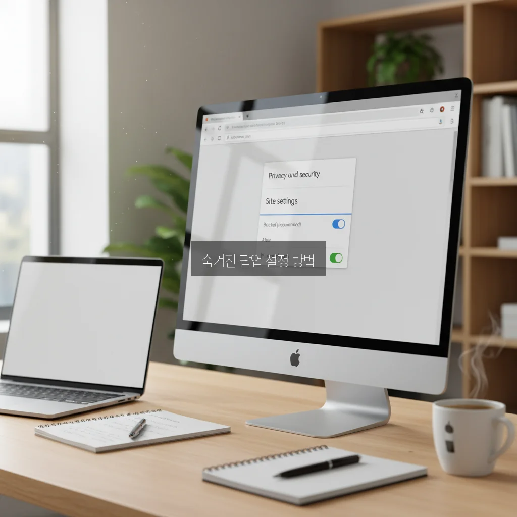 구글 크롬 팝업 차단 해제 및 특정 사이트 허용 관련 이미지 3