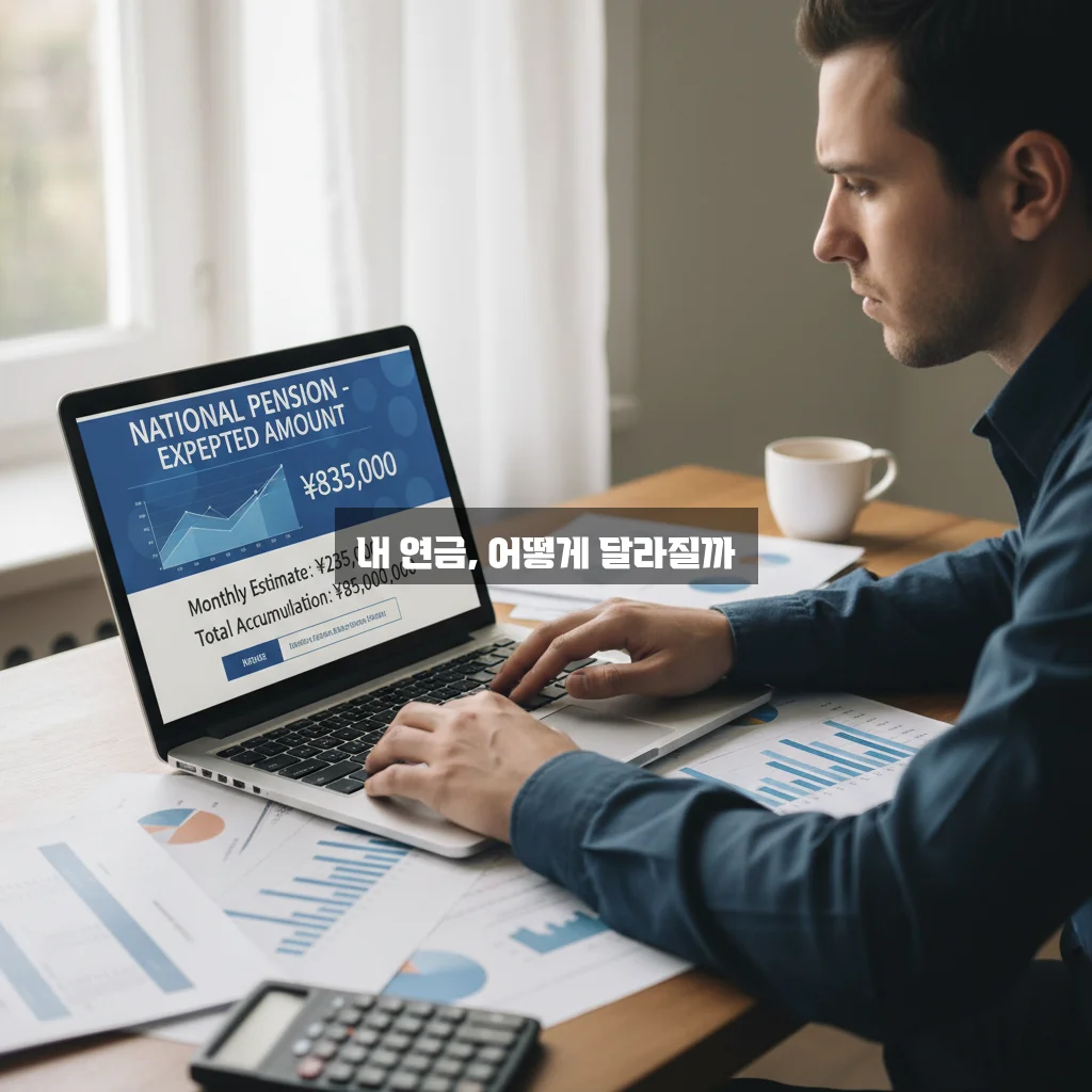 국민연금 예상 수령액 조회 및 납부 예외 신청 방법 관련 이미지 2
