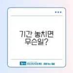 운전면허 적성검사 갱신 기간 초과 시 과태료 및 면허 취소