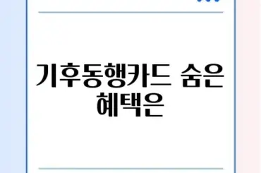 기후동행카드 신청 방법 및 따릉이 포함 여부 (환불 규정)