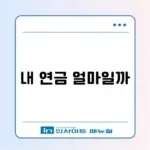국민연금 예상 수령액 조회 및 납부 예외 신청 방법