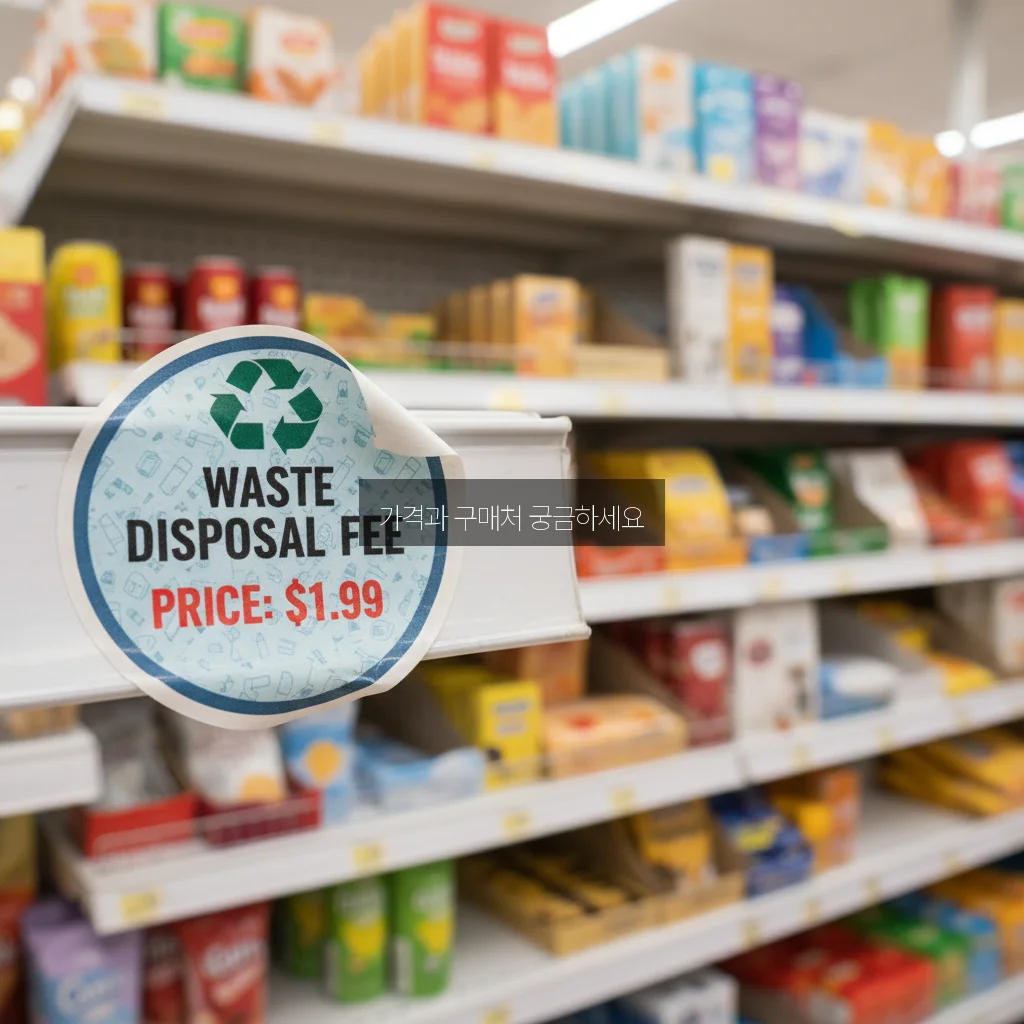 대형 폐기물 스티커 가격표 및 편의점 구매 가능 여부 관련 이미지 3