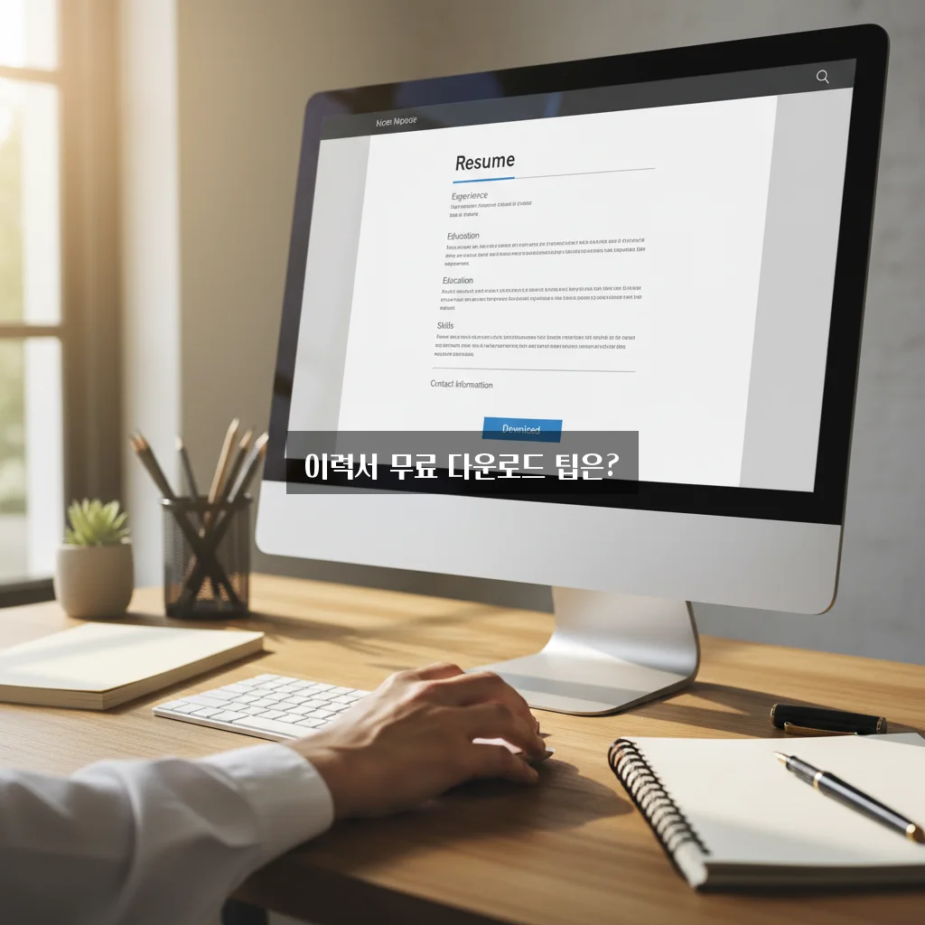 무료 이력서 다운로드 방법: 완벽 가이드 알아보기 관련 이미지 1