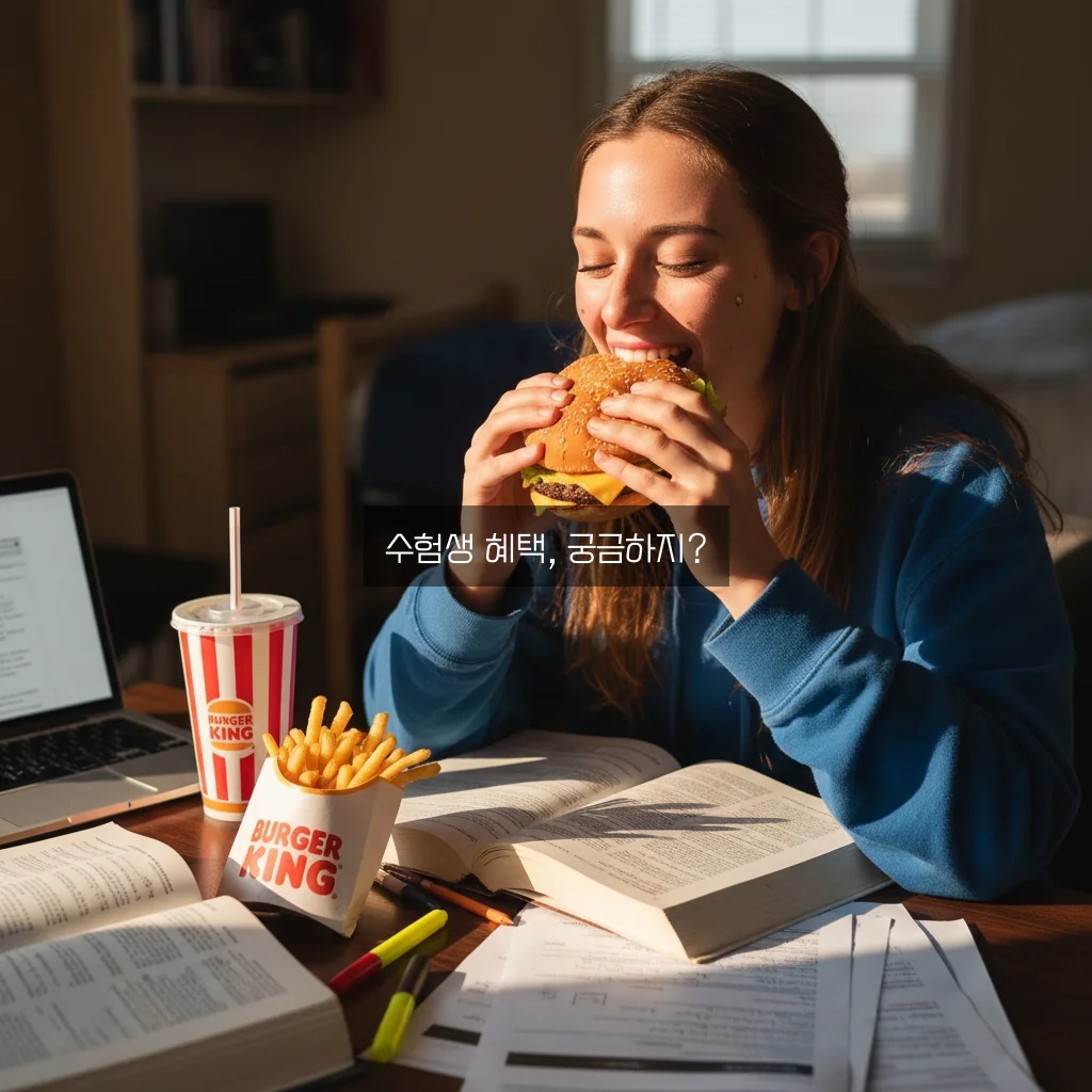 버거킹 수험생 할인 혜택 완벽 정리하기 관련 이미지 1