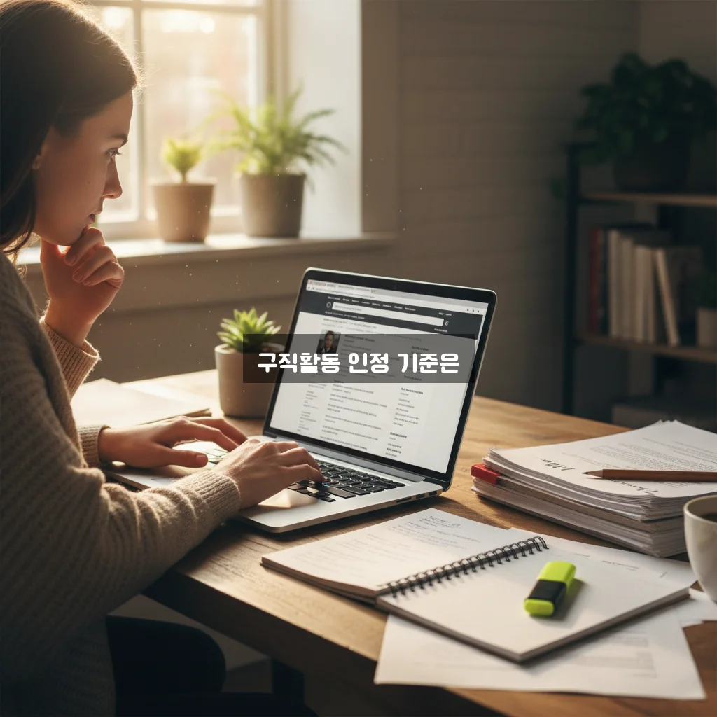 실업급여 구직활동 인정 범위 및 온라인 전송 팁 관련 이미지 2