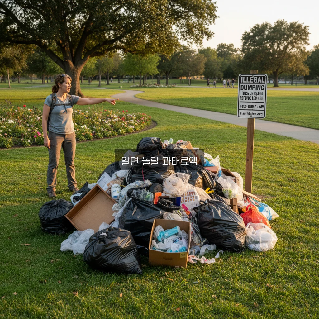쓰레기 불법 투기 과태료 및 신고 포상금 금액 관련 이미지 1