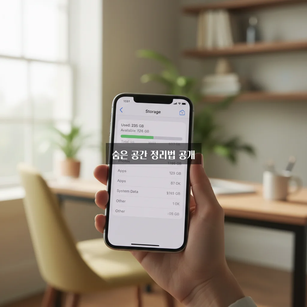 아이폰 저장공간 시스템 데이터 삭제 및 용량 늘리기 관련 이미지 3