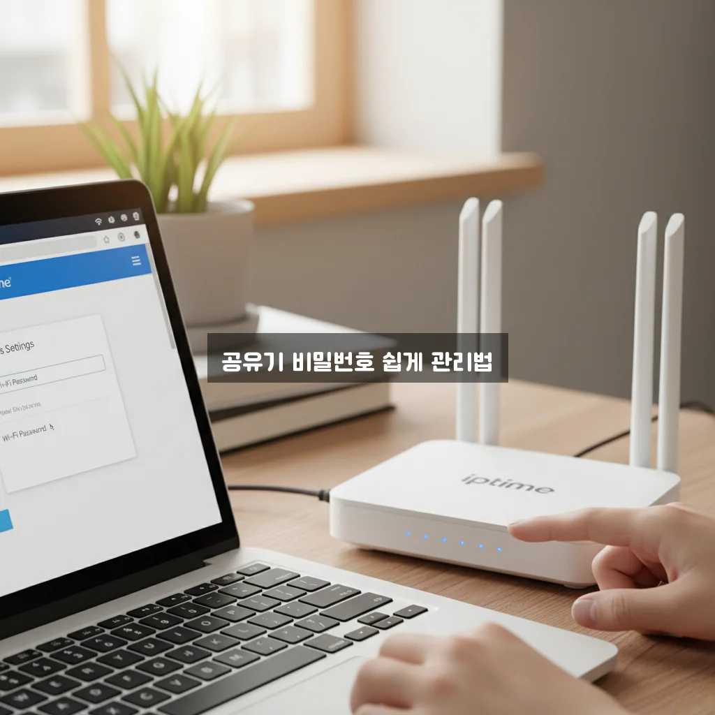 아이피타임 공유기 비밀번호 설정 및 초기화 (리셋) 관련 이미지 2