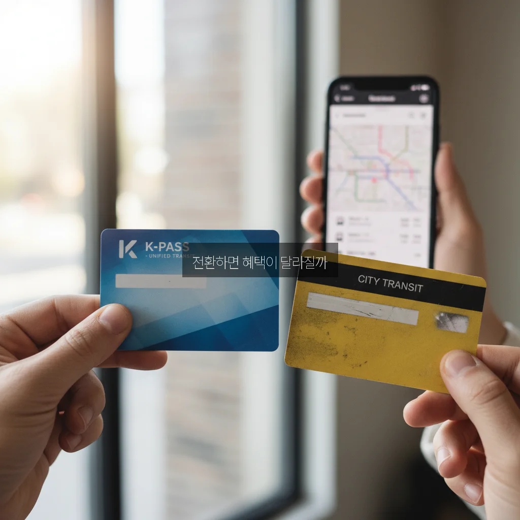 알뜰교통카드 K-패스 전환 방법 및 적립금 비교 관련 이미지 3