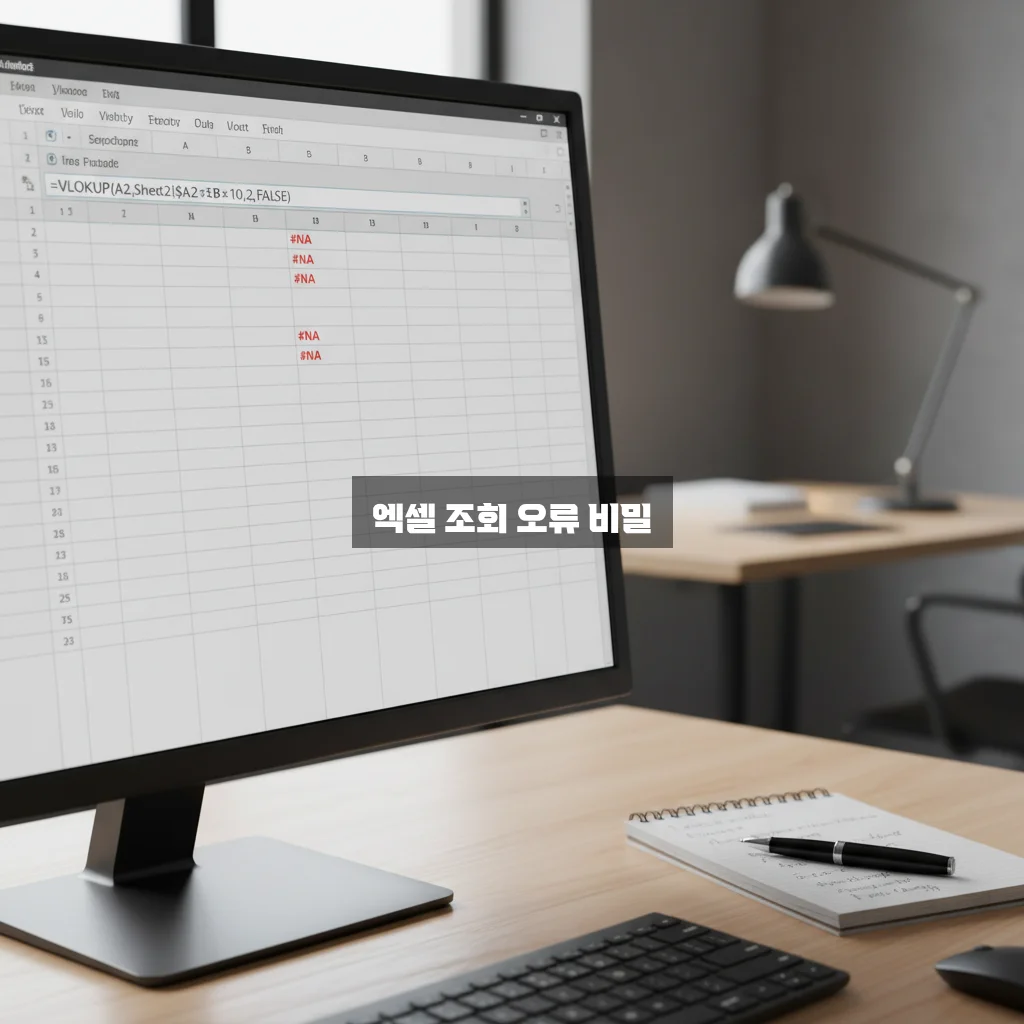 엑셀 VLOOKUP 함수 오류(#N/A) 해결 및 사용법 관련 이미지 3