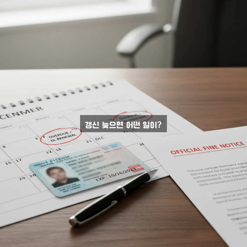 운전면허 적성검사 갱신 기간 초과 시 과태료 및 면허 취소 관련 이미지 2