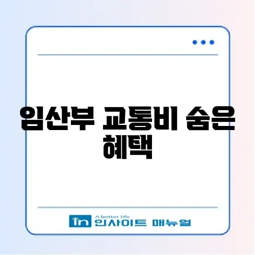 서울시 임산부 교통비 지원 신청 및 사용처 정리 썸네일