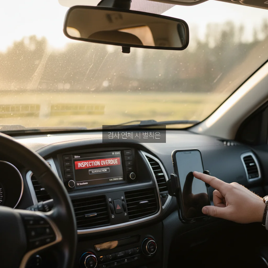 자동차 검사 예약 기간 경과 과태료 및 검사소 찾기 관련 이미지 1