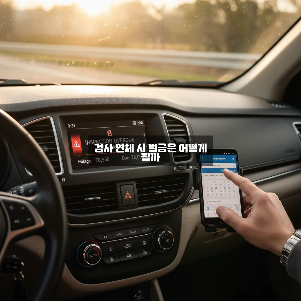 자동차 검사 예약 기간 경과 과태료 및 검사소 찾기 관련 이미지 3