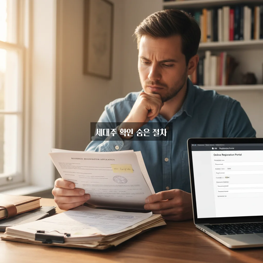 전입신고 세대주 확인 방법 및 온라인 신청 반려 사유 관련 이미지 3