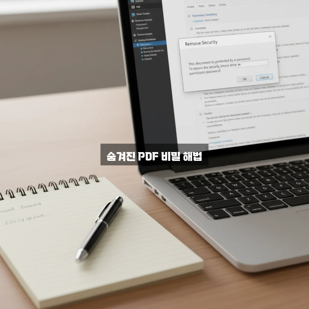 주민등록등본 인터넷 발급 PDF 저장 시 비밀번호 해제 관련 이미지 2