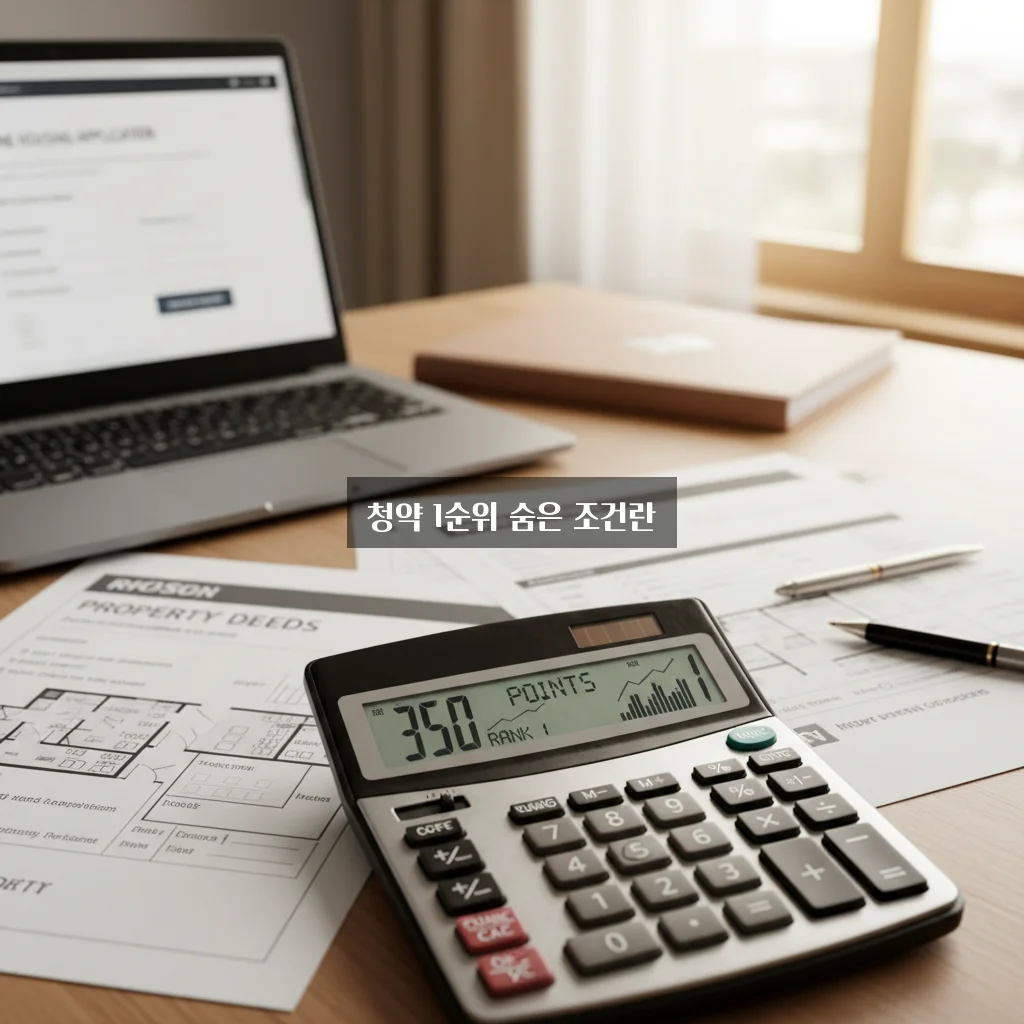 주택청약 1순위 조건 및 가점 계산기 오류 피하기 관련 이미지 1