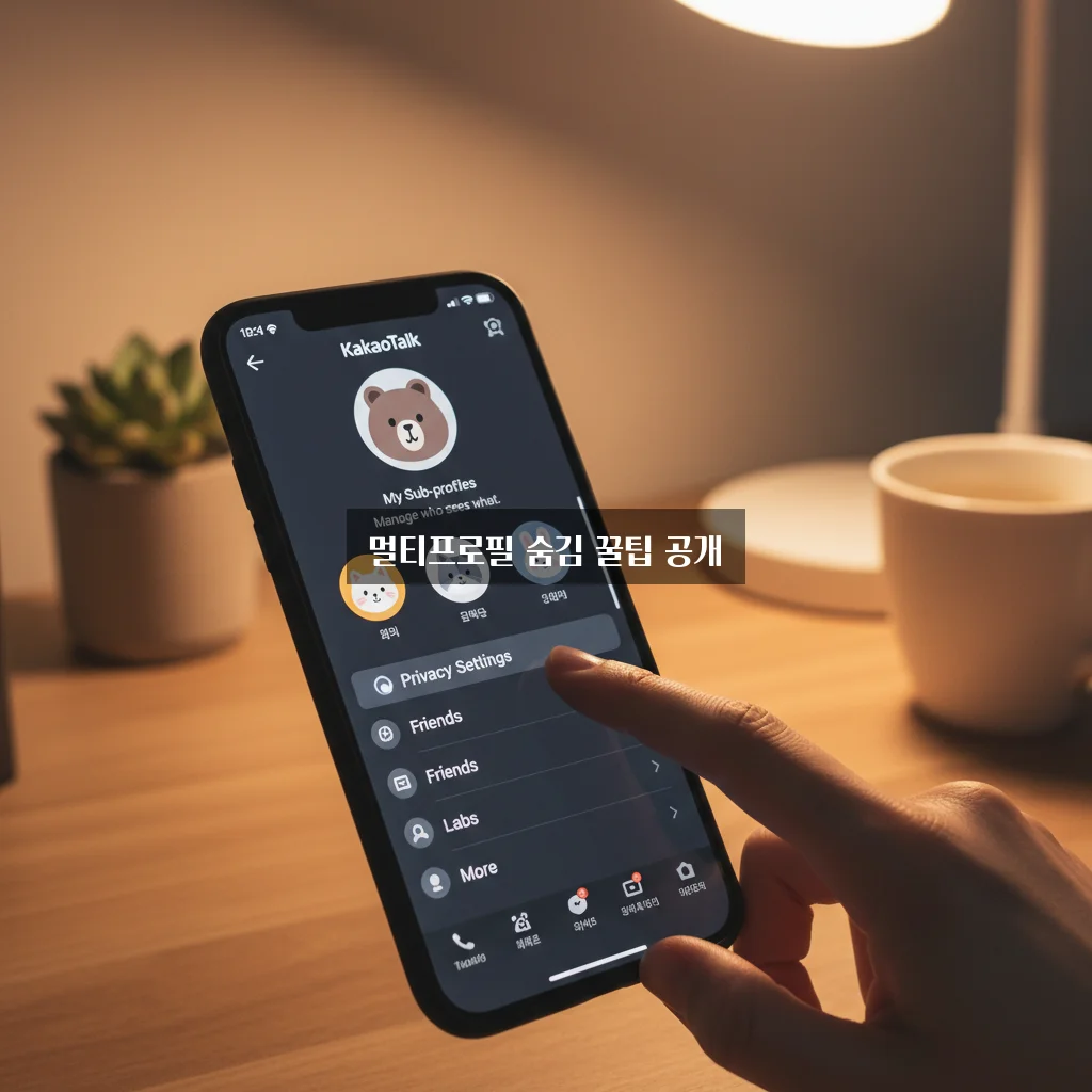 카카오톡 멀티프로필 확인 방법 및 염탐 차단 설정 관련 이미지 3