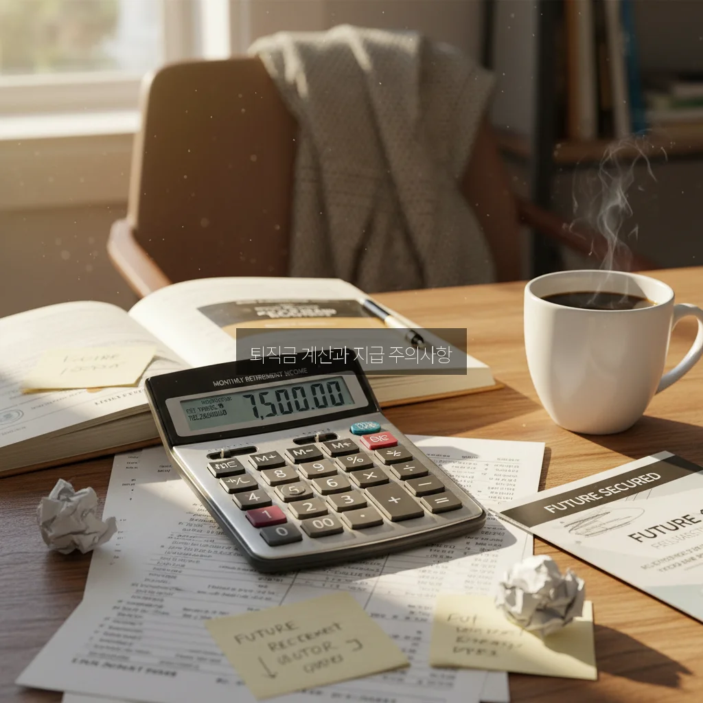 퇴직금 계산기 활용법 및 지급 기한 14일 규정 관련 이미지 1