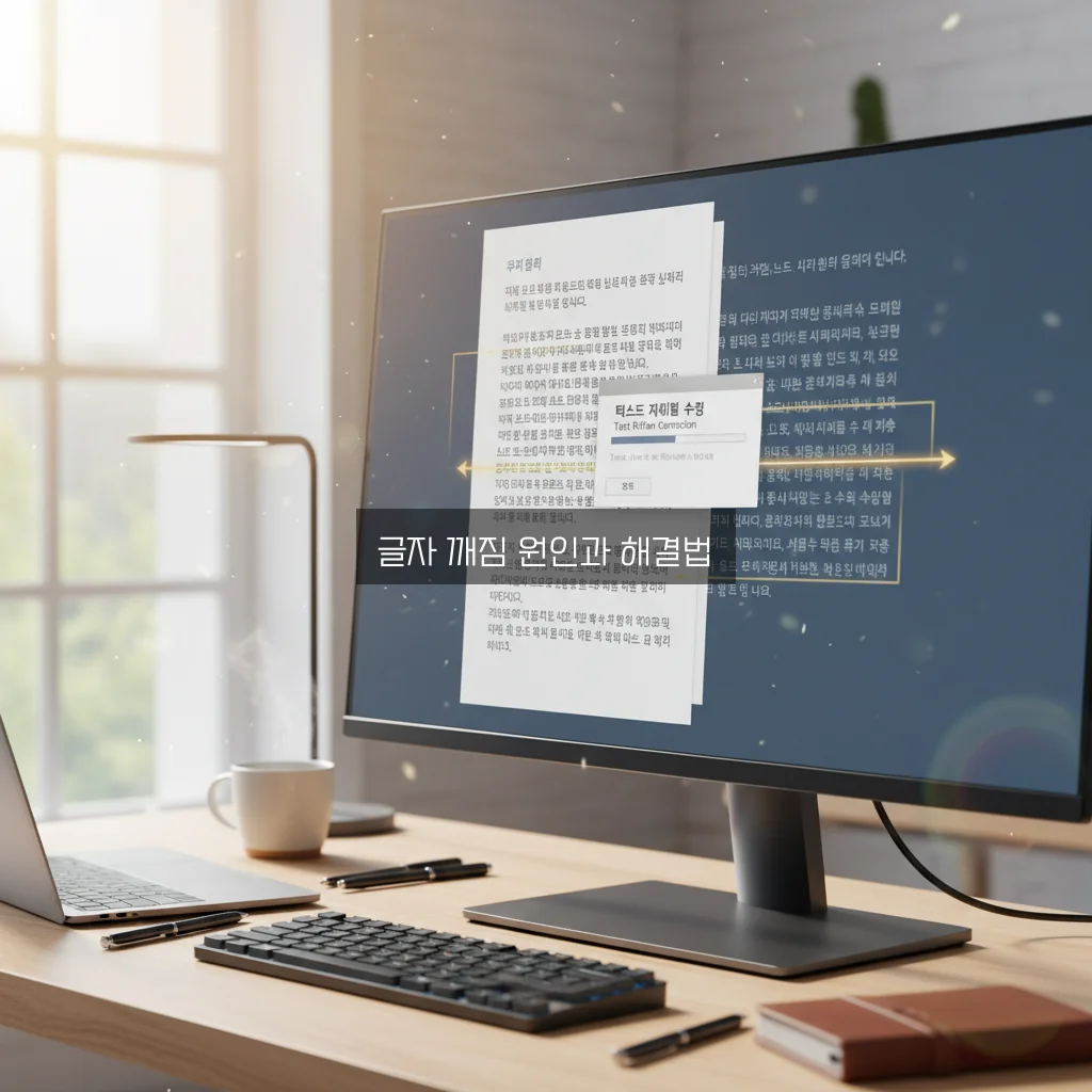 한글 파일 PDF 변환 시 글자 깨짐 해결 방법 관련 이미지 1