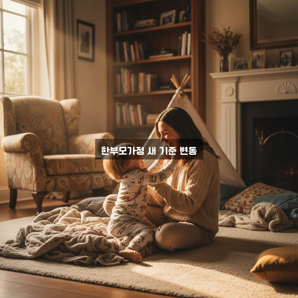 한부모가정 자격 조건 및 2026년 혜택 변경 사항 관련 이미지 3