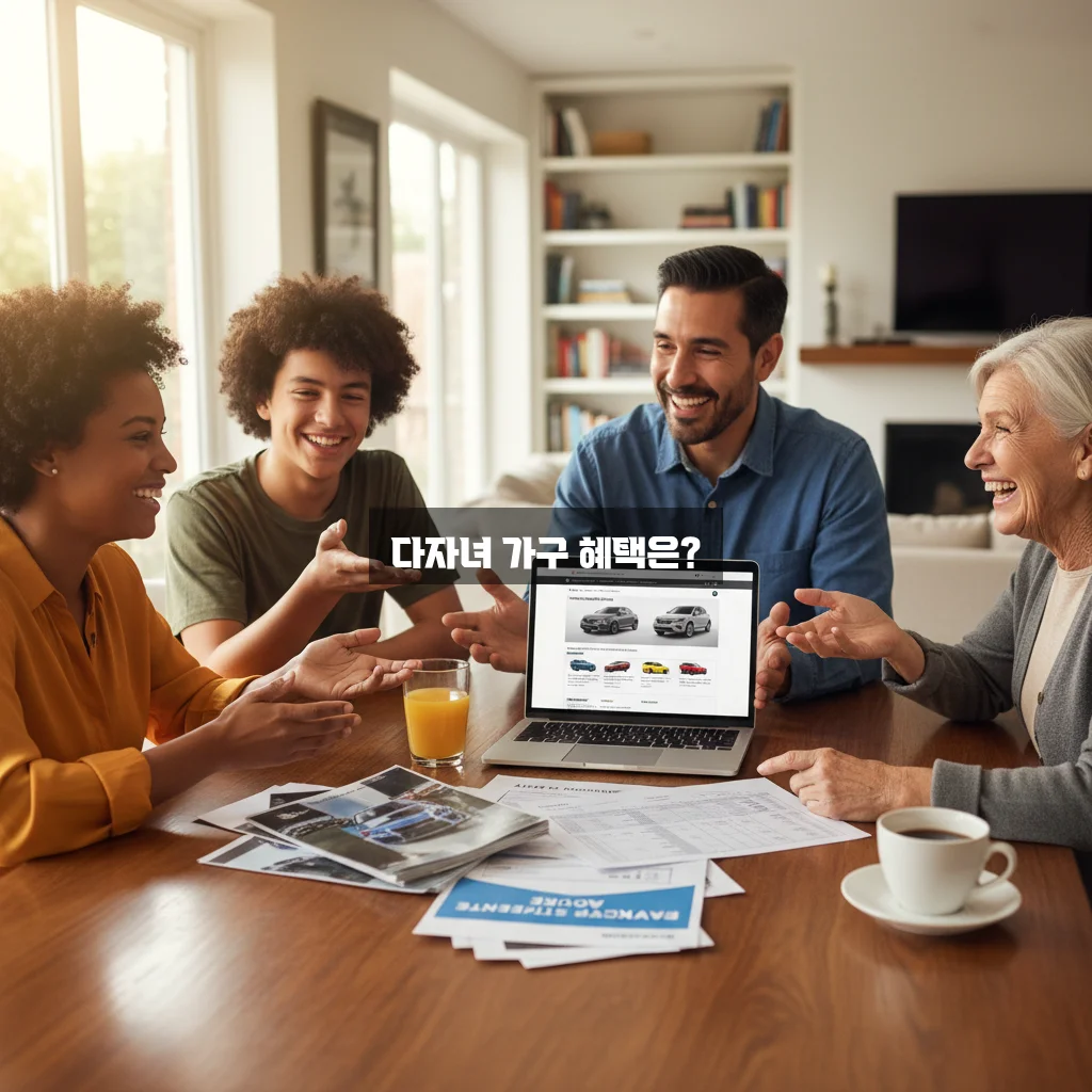 다자녀 가구를 위한 자동차 취등록세 감면 혜택 알아보기 관련 이미지 1