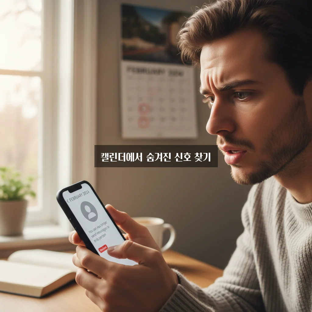 상대방이 나를 차단했는지 아는 법 (캘린더 확인) 관련 이미지 1