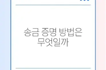 카카오페이 송금 확인증 발급 및 이체 확인서