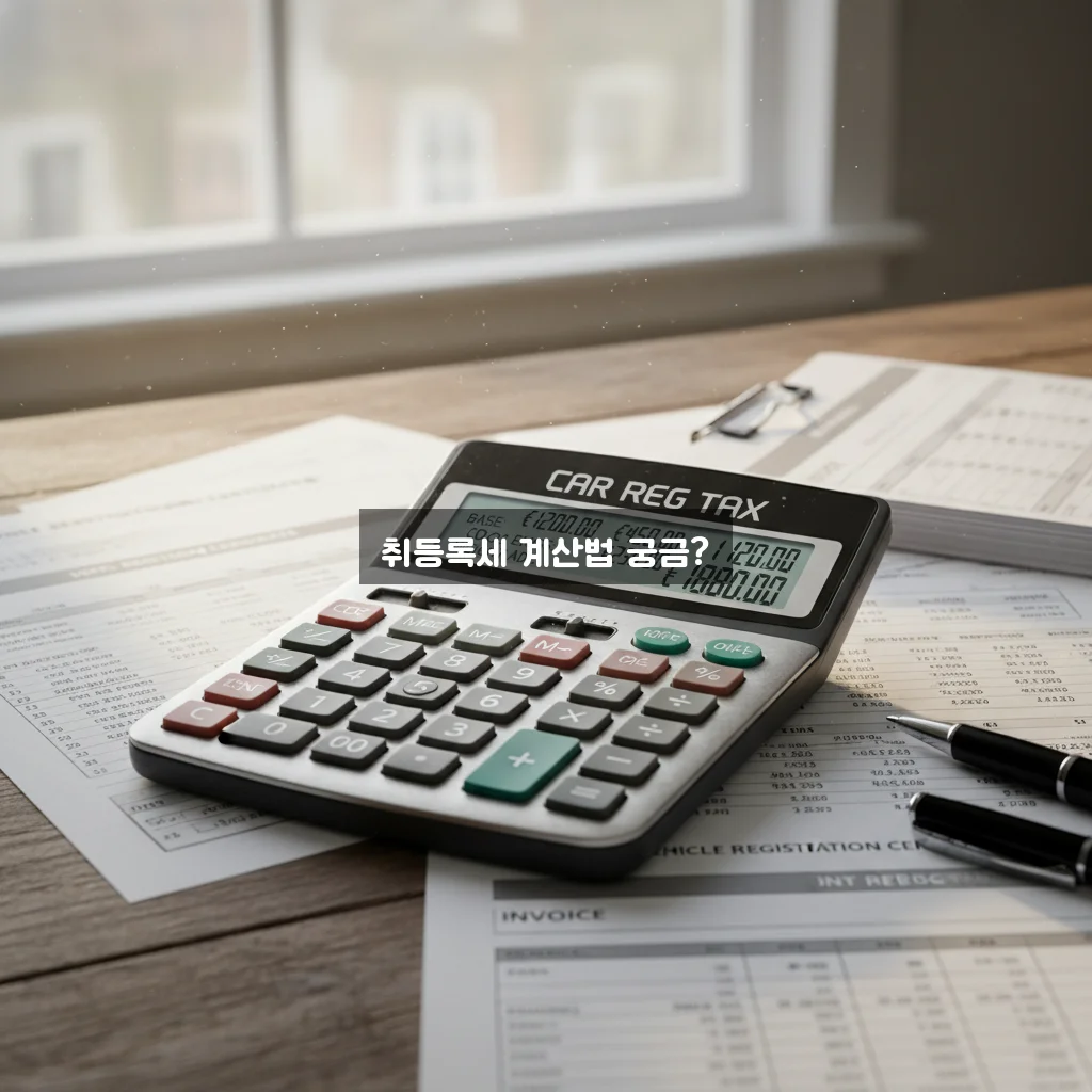 자동차 취등록세 계산기 완벽 가이드 알아보기 관련 이미지 2