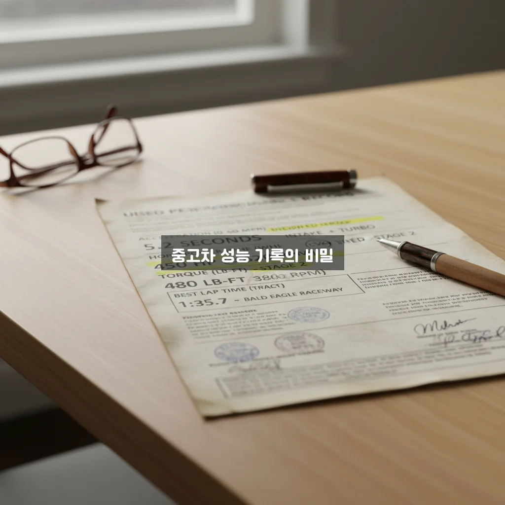 중고차 성능기록부 쉽게 이해하기 위한 완벽 가이드 관련 이미지 1