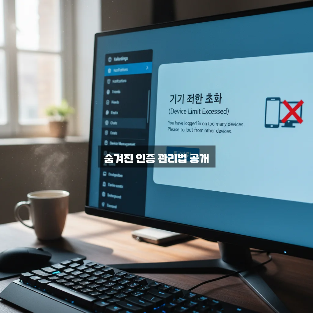 카카오톡 PC버전 인증 기기 5대 초과 삭제 방법 관련 이미지 2