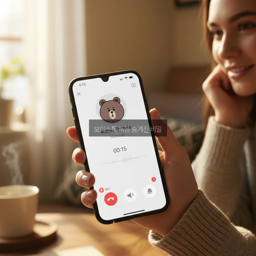 카카오톡 보이스톡 녹음 방법 및 상대방 알림 여부 관련 이미지 1