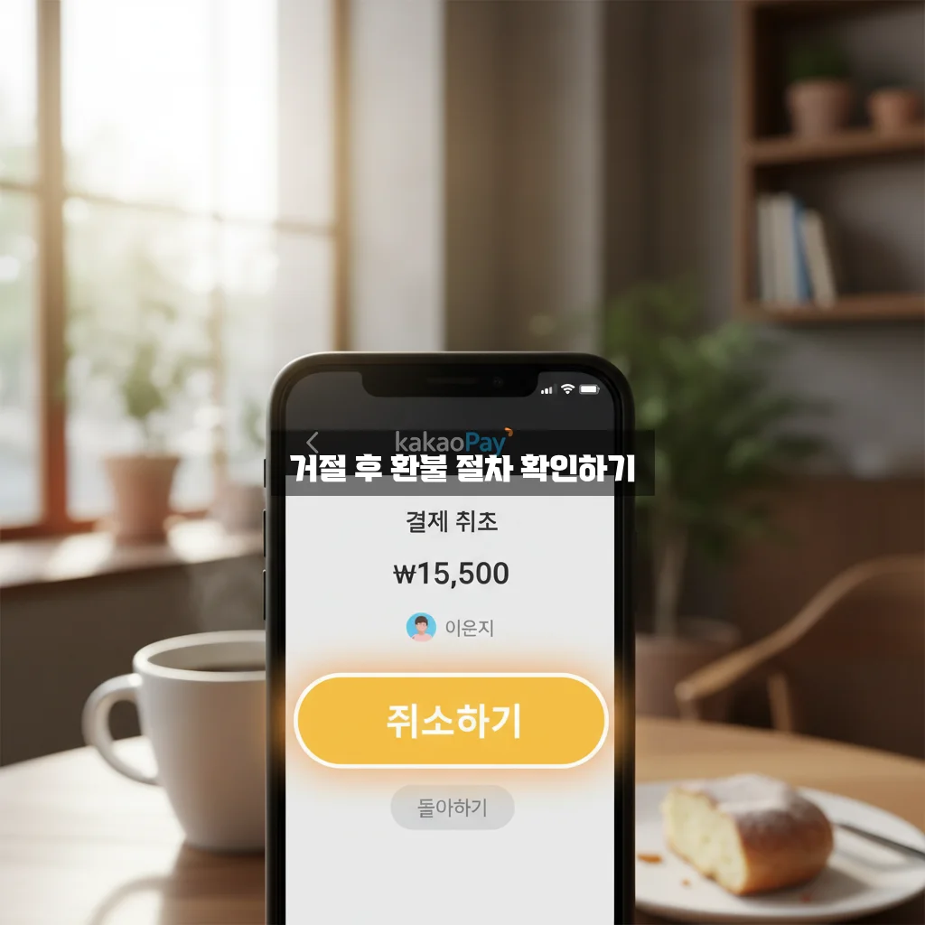 카카오페이 송금 취소: 거절 시 환불 시간 및 수수료 관련 이미지 2