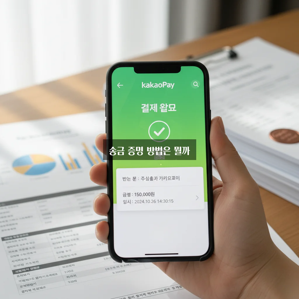 카카오페이 송금 확인증 발급 및 이체 확인서 관련 이미지 1