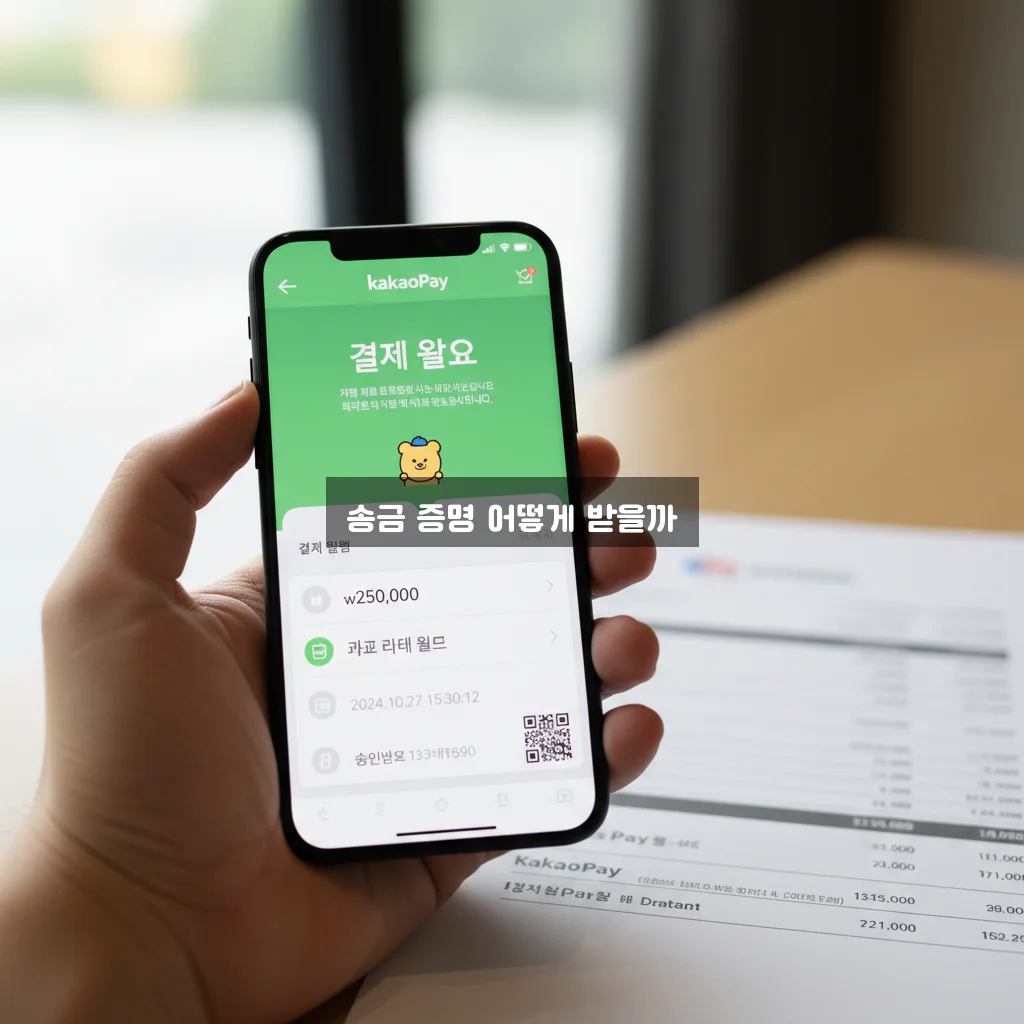 카카오페이 송금 확인증 발급 및 이체 확인서 관련 이미지 3