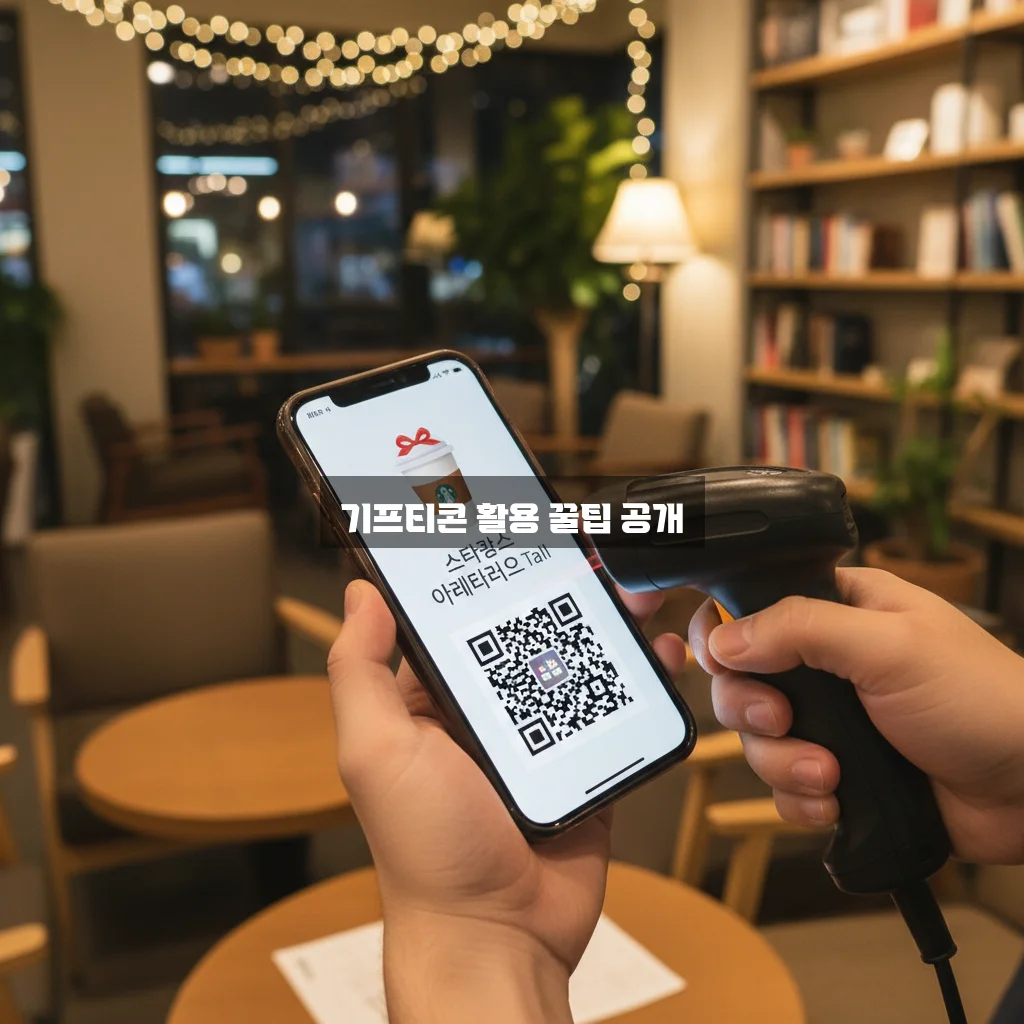 카톡 기프티콘 이미지 저장 및 바코드 사용법 관련 이미지 2