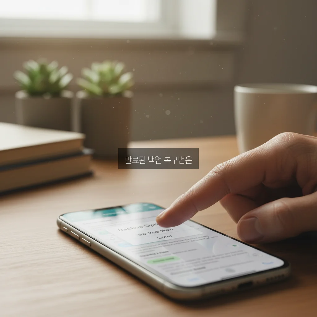 카톡 대화 내용 백업 기간 만료 시 복구 방법 (톡서랍 없이) 관련 이미지 1